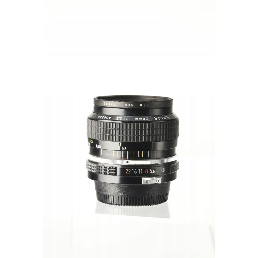 28mm f2.8 non-Ai manual Nikkor Nikon F FX +filtr 23%vat Gwarancja
