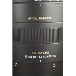 AF-S 50-500mm f4.5-6.3 OS HSM Sigma do Nikon F FX 23%VAT Gwar.
